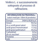 Topazio Olio di Semi di Vinacciolo Etichetta