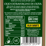 retroetichetta olio dante terre antiche