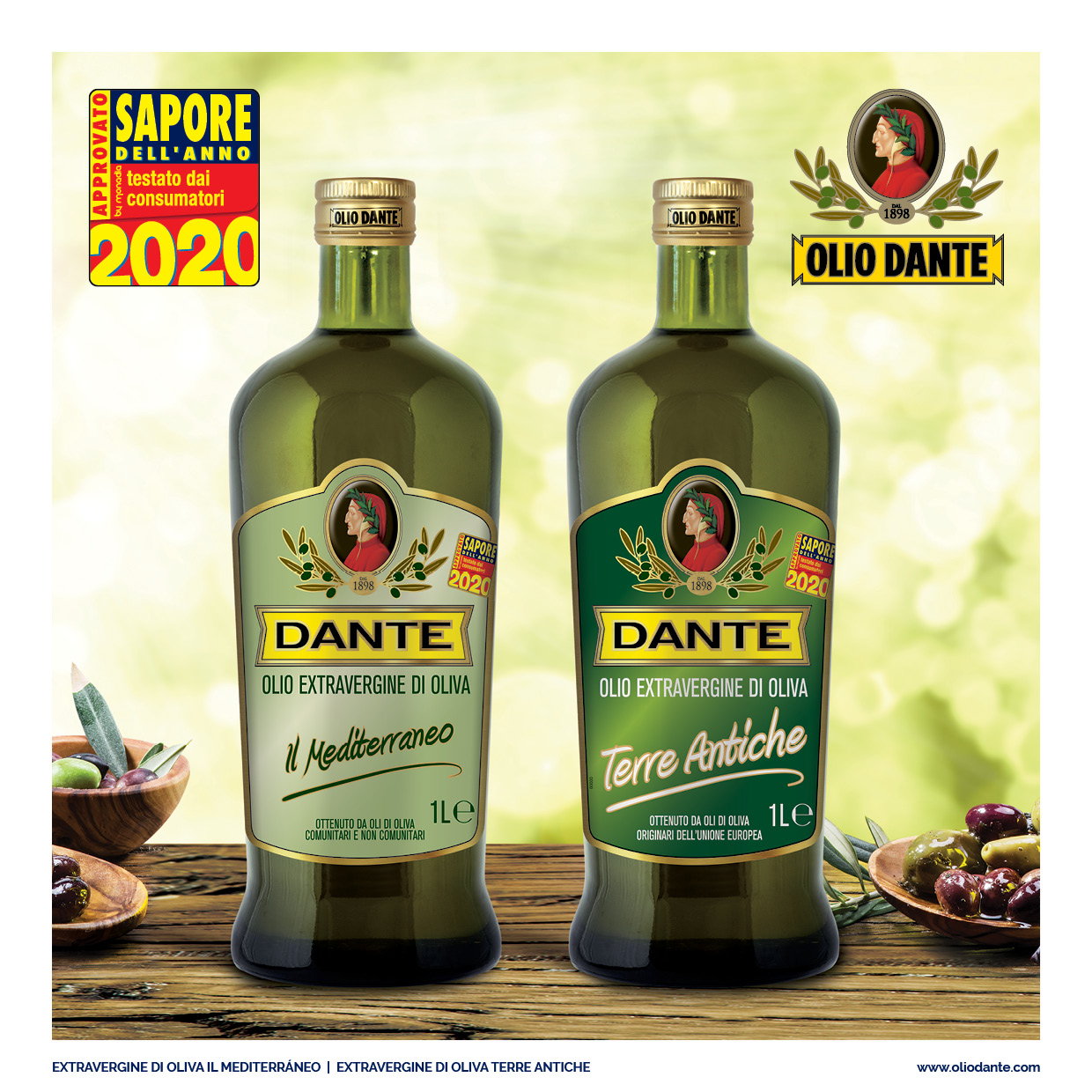 Olio Dante eletto “Sapore dell’Anno 2020”