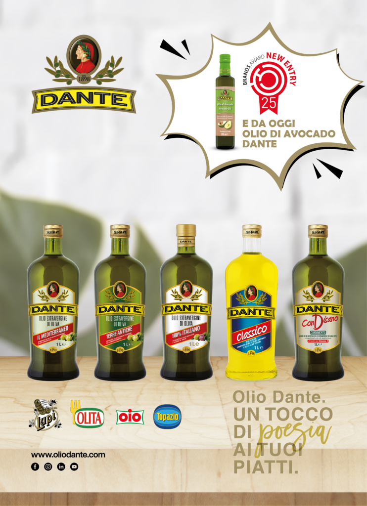 L’OLIO DI AVOCADO DANTE VINCE IL BRANDS AWARD NEW ENTRY 2025